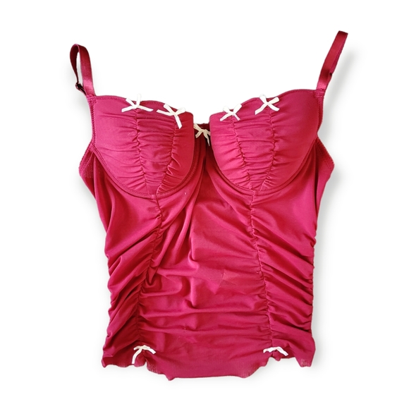 Donna Loren Intimates & Sleepwear Donna Loren Mesh Red Corset